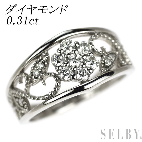 Pt900 ダイヤモンド リング 0.31ct