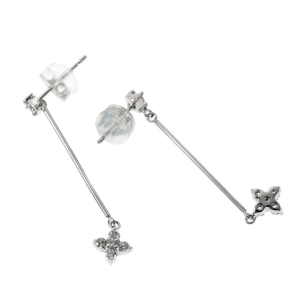 Pt900 ダイヤモンド ピアス 0.30ct フラワー