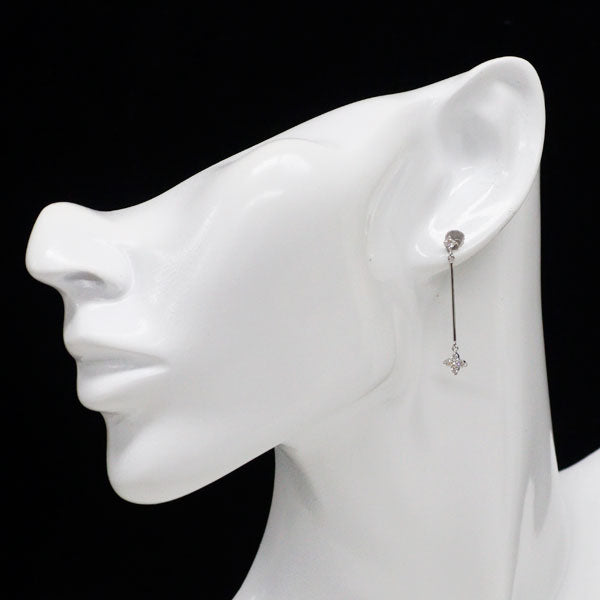 Pt900 ダイヤモンド ピアス 0.30ct フラワー