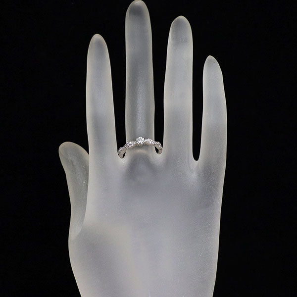 Pt900 ダイヤモンド リング 0.288ct PD0.20ct