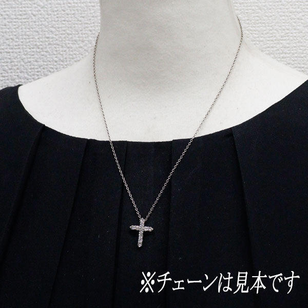 Pt900 ダイヤモンド ペンダントトップ 1.00ct クロス
