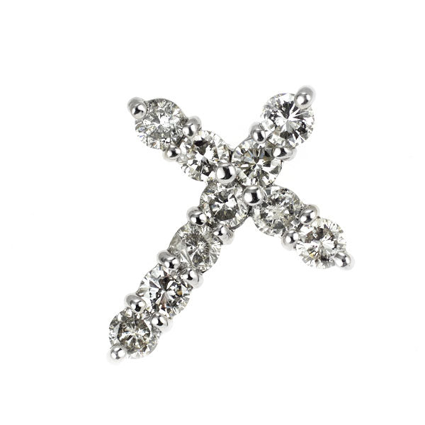 Pt900 ダイヤモンド ペンダントトップ 1.00ct クロス