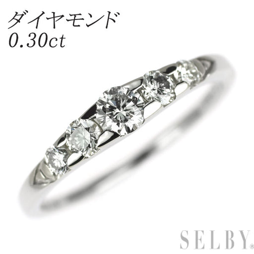 Pt900 ダイヤモンド リング 0.30ct — セルビーオンラインストア