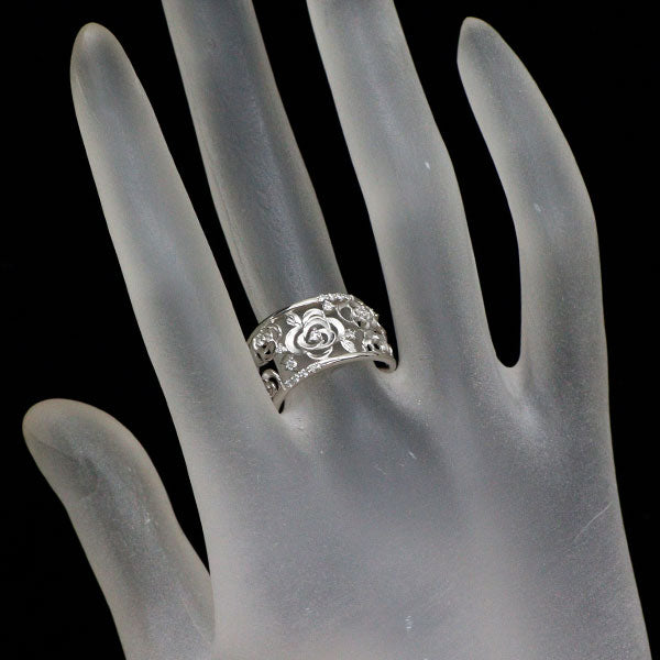Pt900 ダイヤモンド リング 0.15ct フラワー