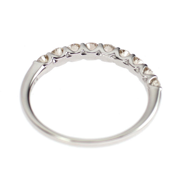 Pt900 ダイヤモンド リング 0.54ct ハーフエタニティ