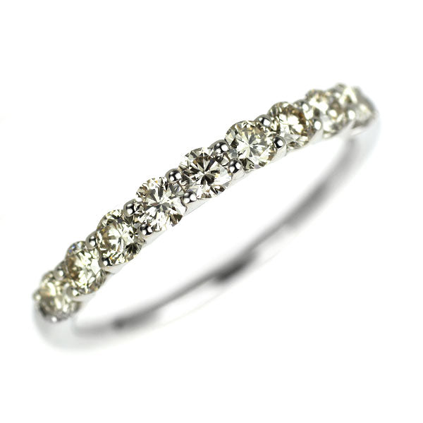 Pt900 ダイヤモンド リング 0.54ct ハーフエタニティ