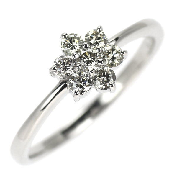 Pt900 ダイヤモンド リング 0.29ct フラワー