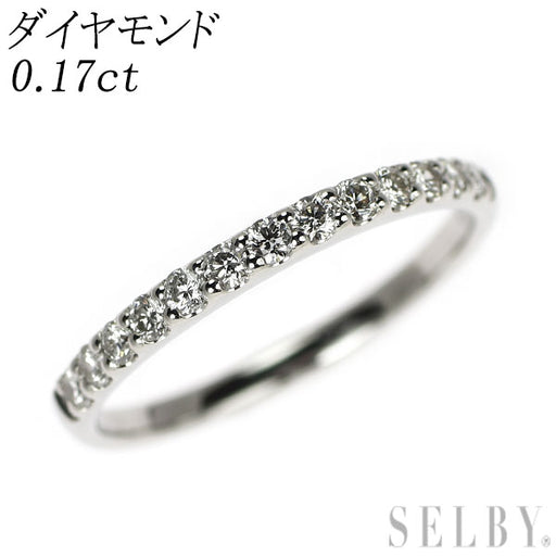ハーフエタニティ ダイヤモンド ピンキーリング Pt900 ダイヤモンド リング 0.17ct ハーフエタニティ ピンキー