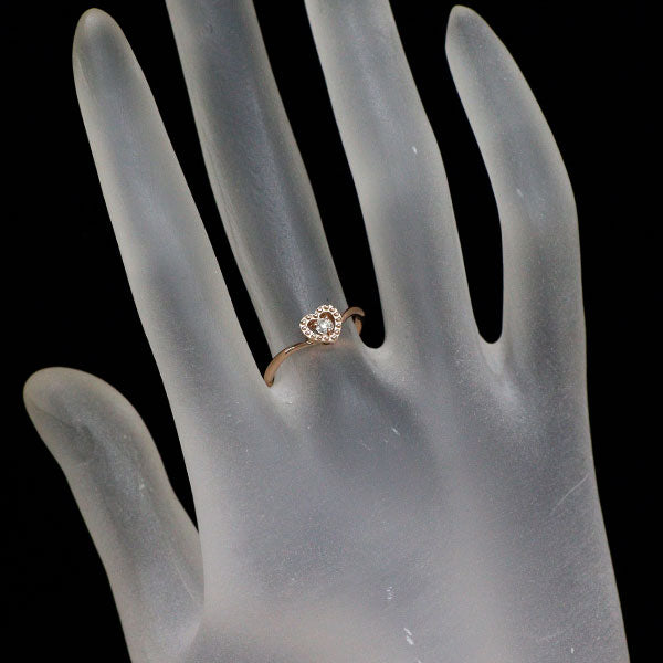 K10PG ダイヤモンド リング 0.05ct ハート