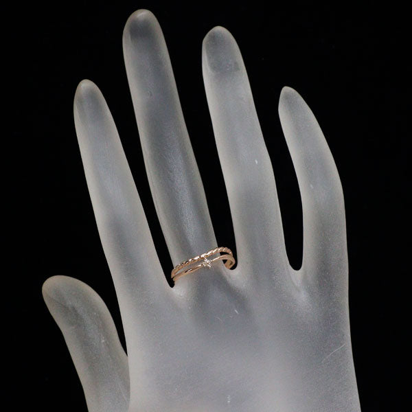 K10PG ダイヤモンド リング 0.02ct