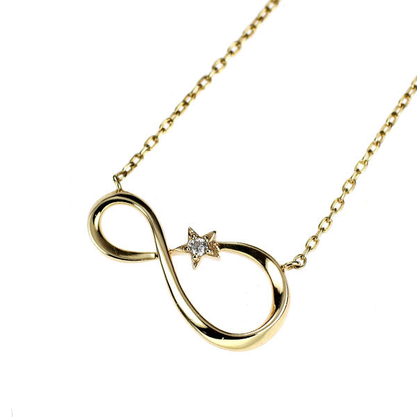 スタージュエリー K10YG ダイヤモンド ペンダントネックレス 0.008ct