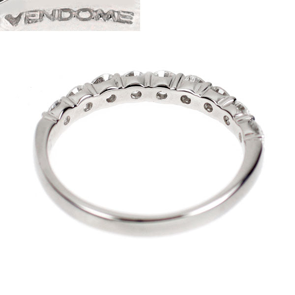ヴァンドーム青山 Pt950 ダイヤモンド リング 0.62ct ハーフエタニティ
