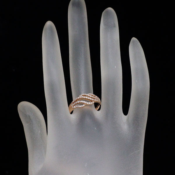 K18PG ダイヤモンド リング 0.34ct