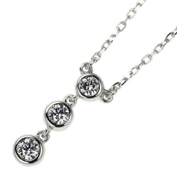 ミキモト K18WG ダイヤモンド ペンダントネックレス 0.33ct