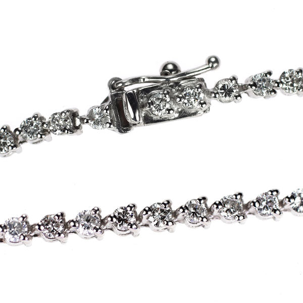 Pt850 ダイヤモンド テニスブレスレット 2.00ct