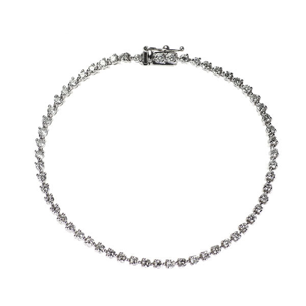 Pt850 ダイヤモンド テニスブレスレット 2.00ct