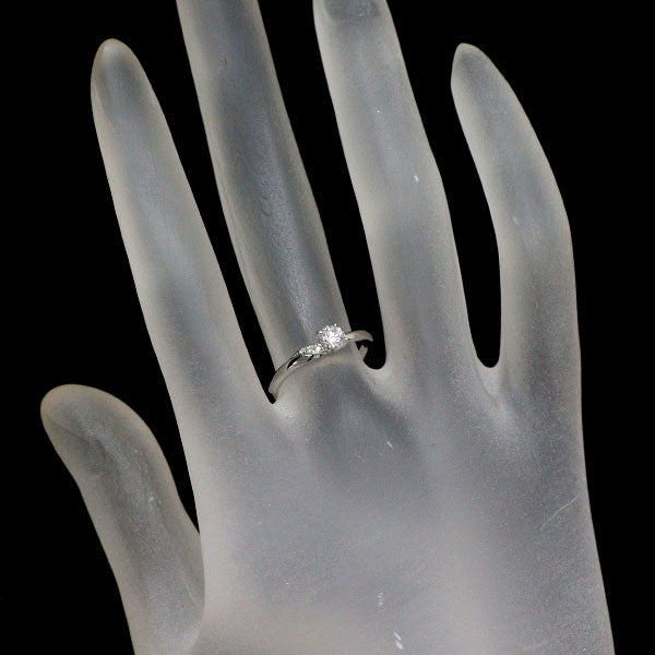 俄 Pt950 ダイヤモンド リング 0.211ct D VS1 3EX 木洩日