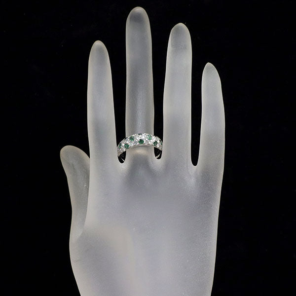 希少 Pt900 アレキサンドライト ダイヤモンド リング 0.60ct D1.40ct パヴェ