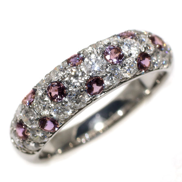 希少 Pt900 アレキサンドライト ダイヤモンド リング 0.60ct D1.40ct パヴェ