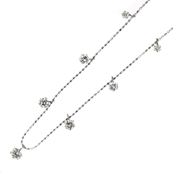 Pt900/ Pt850 ダイヤモンド ネックレス 1.00ct ステーション