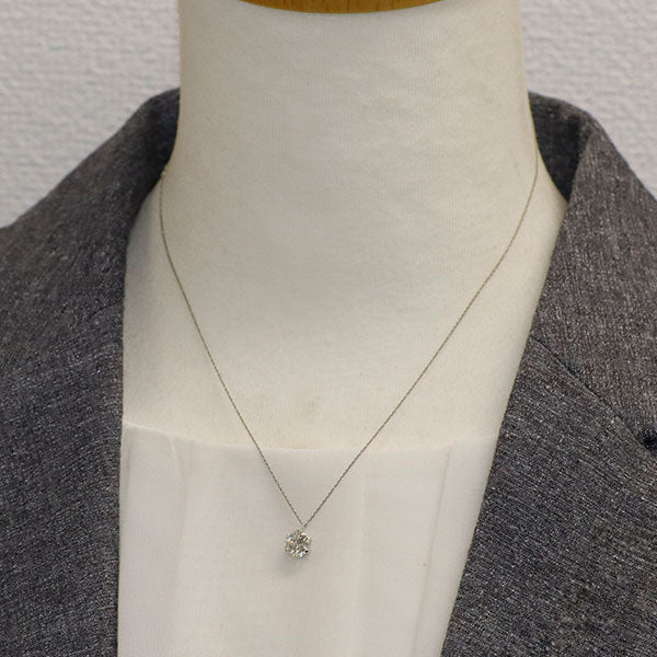 新品 Pt850/Pt900 LDHダイヤモンド ペンダントネックレス 1.163ct H SI2 G 【エスコレ】