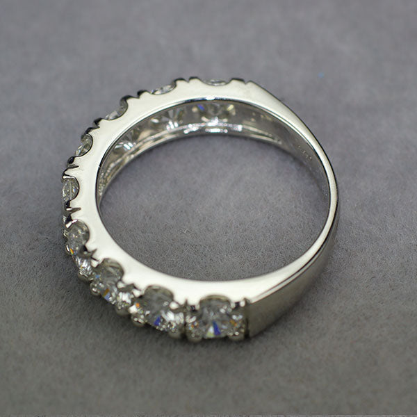 新品 Pt950 全石グレード付ダイヤモンド リング 2.023ct D-G VS2 VG 【エスコレ】 ハーフエタニティ