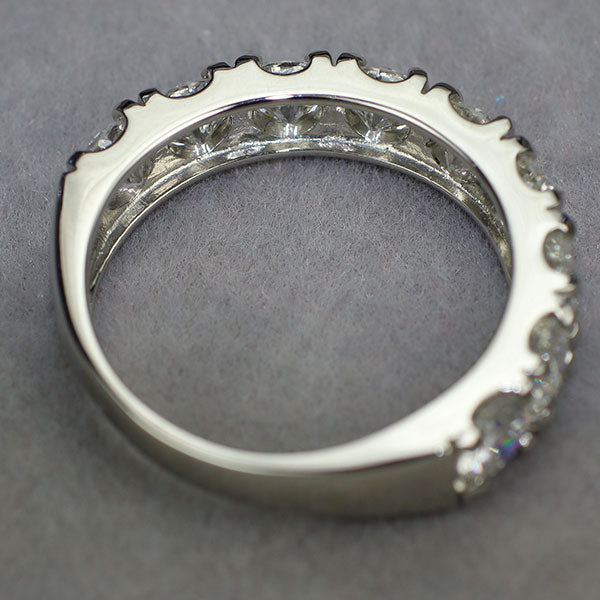 新品 Pt950 全石グレード付ダイヤモンド リング 2.023ct D-G VS2 VG 【エスコレ】 ハーフエタニティ