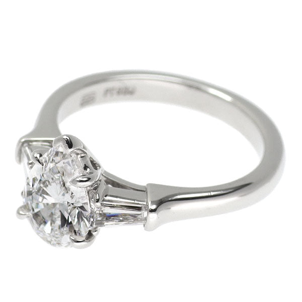 ハリーウィンストン Pt950 ペアシェイプ ダイヤモンド リング 1.08ct D VVS1 クラシック