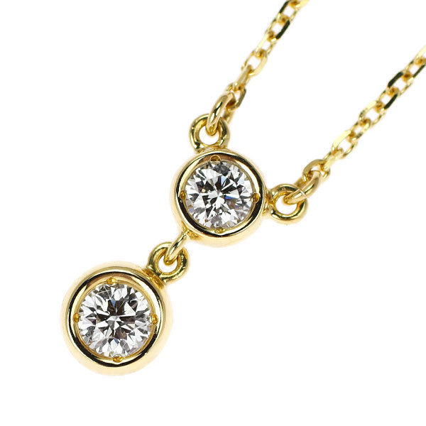 ミキモト K18YG ダイヤモンド ペンダントネックレス 0.22ct