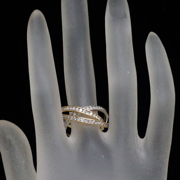 K18YG/WG ダイヤモンド リング 2.26ct フルエタニティ 3連