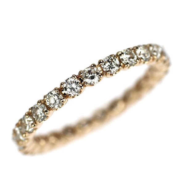 K18PG ダイヤモンド リング 0.70ct フルエタニティ