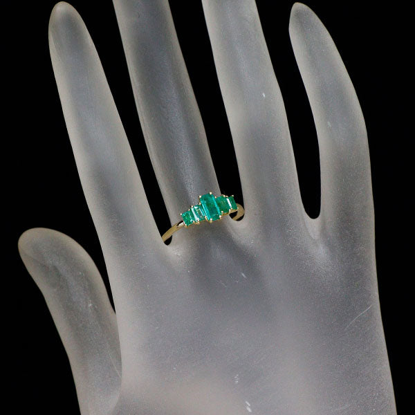 GSTV K18YG エメラルド リング 0.70ct