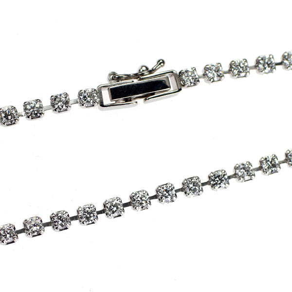 Pt850 ダイヤモンド テニスネックレス 5.00ct