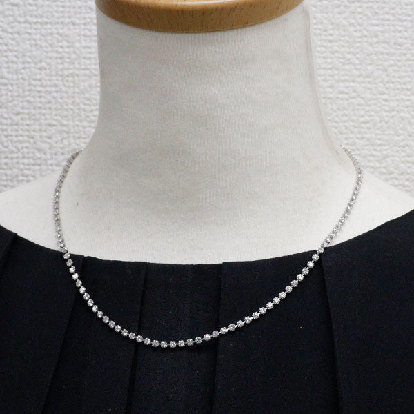 Pt850 ダイヤモンド テニスネックレス 5.00ct