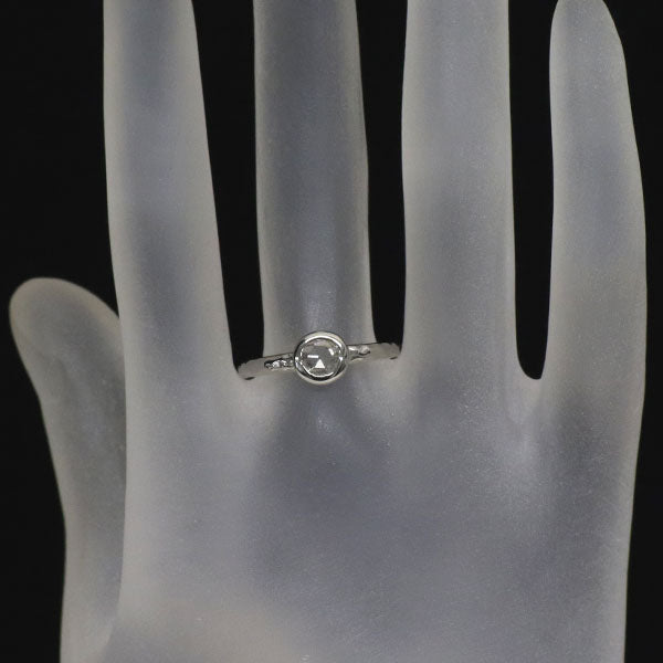 Pt900 ローズカット ダイヤモンド リング 0.220ct