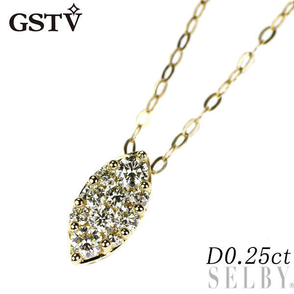GSTV K18YG ダイヤモンド ペンダントネックレス 0.25ct