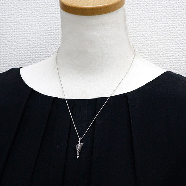 ラッセル K18WG ダイヤモンド ペンダントネックレス 0.29ct