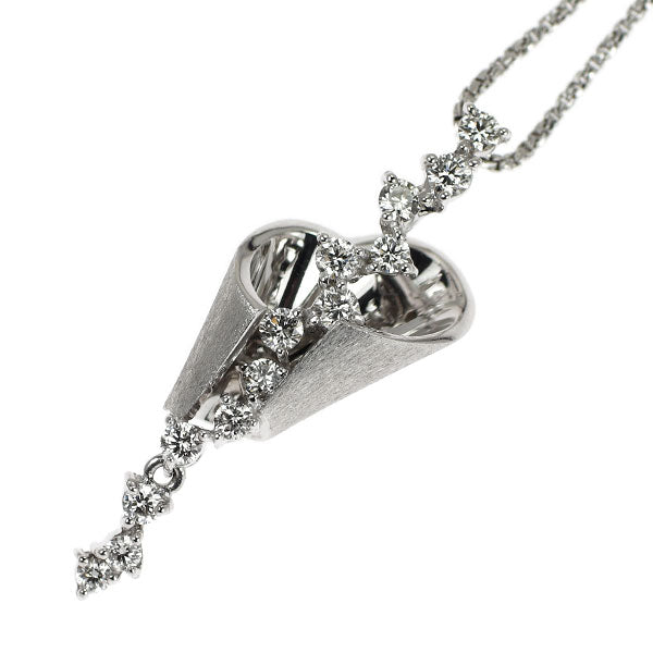 ラッセル K18WG ダイヤモンド ペンダントネックレス 0.29ct