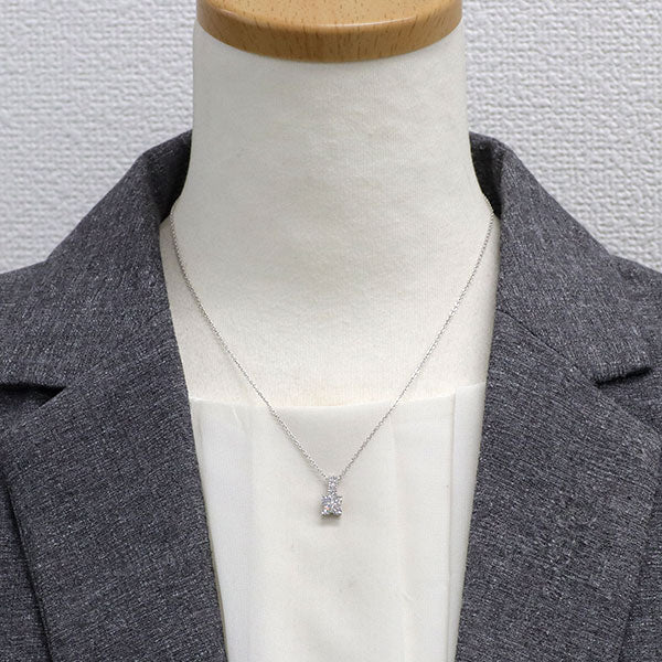Pt900/ Pt850 ダイヤモンド ペンダントネックレス 0.60ct