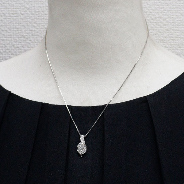 Pt900/ Pt850 ダイヤモンド ペンダントネックレス 0.51ct