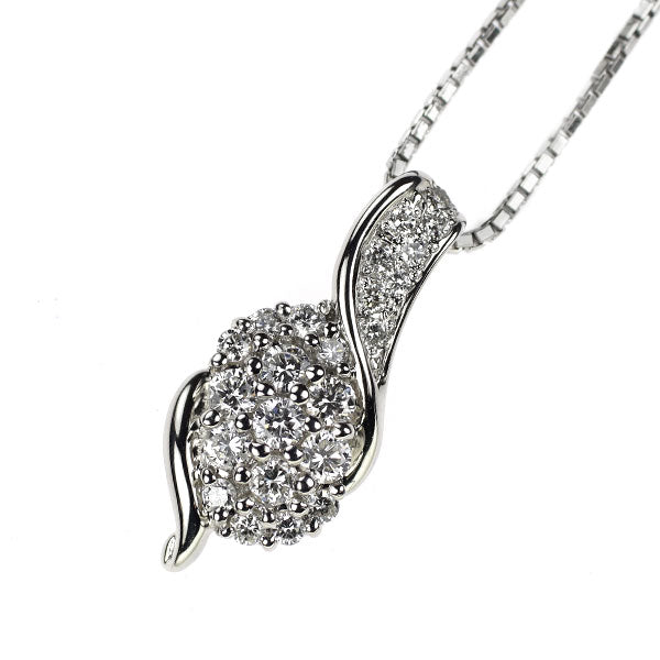 Pt900/ Pt850 ダイヤモンド ペンダントネックレス 0.51ct