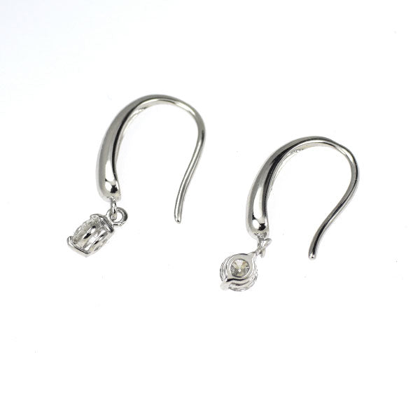 K18WG ダイヤモンド ピアス 0.30ct フック