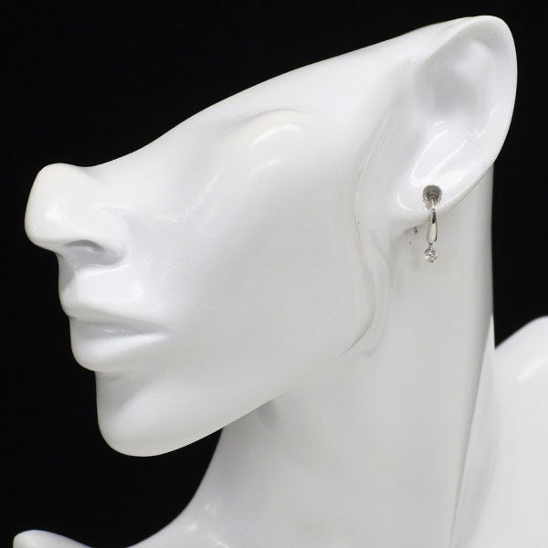 K18WG ダイヤモンド ピアス 0.30ct フック