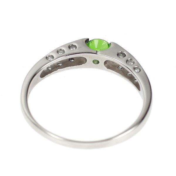 希少 Pt900 デマントイドガーネット ダイヤモンド リング 0.31ct D0.06ct