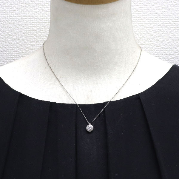 Pt900/ Pt850 ダイヤモンド ペンダントネックレス 0.30ct D0.08ct