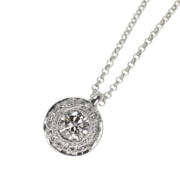 Pt900/ Pt850 ダイヤモンド ペンダントネックレス 0.30ct D0.08ct