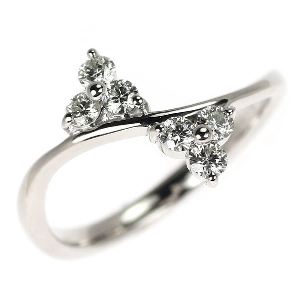 K18WG ダイヤモンド リング 0.32ct