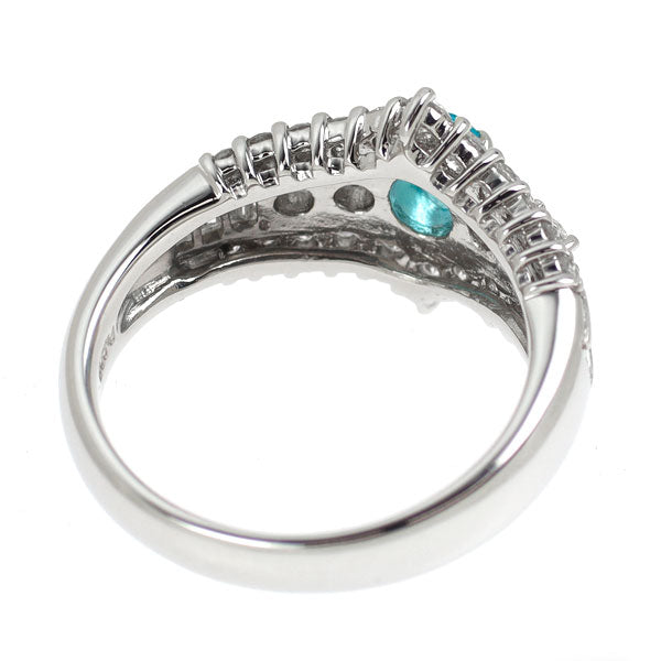 希少 Pt900 ブラジル産 パライバトルマリン ダイヤモンド リング 0.33ct D1.03ct