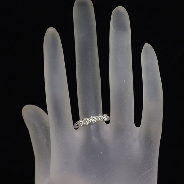 Pt950 ダイヤモンド リング 1.00ct 伸縮式
