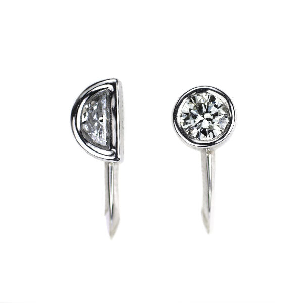 Pt900 ダイヤモンド イヤリング 0.38ct